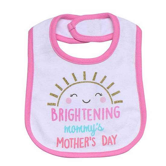 Order Baby Starters® "Brightening Mommy's Mother's Day" Bib in Pink food online from Bed Bath & Beyond store, Lancaster on bringmethat.com