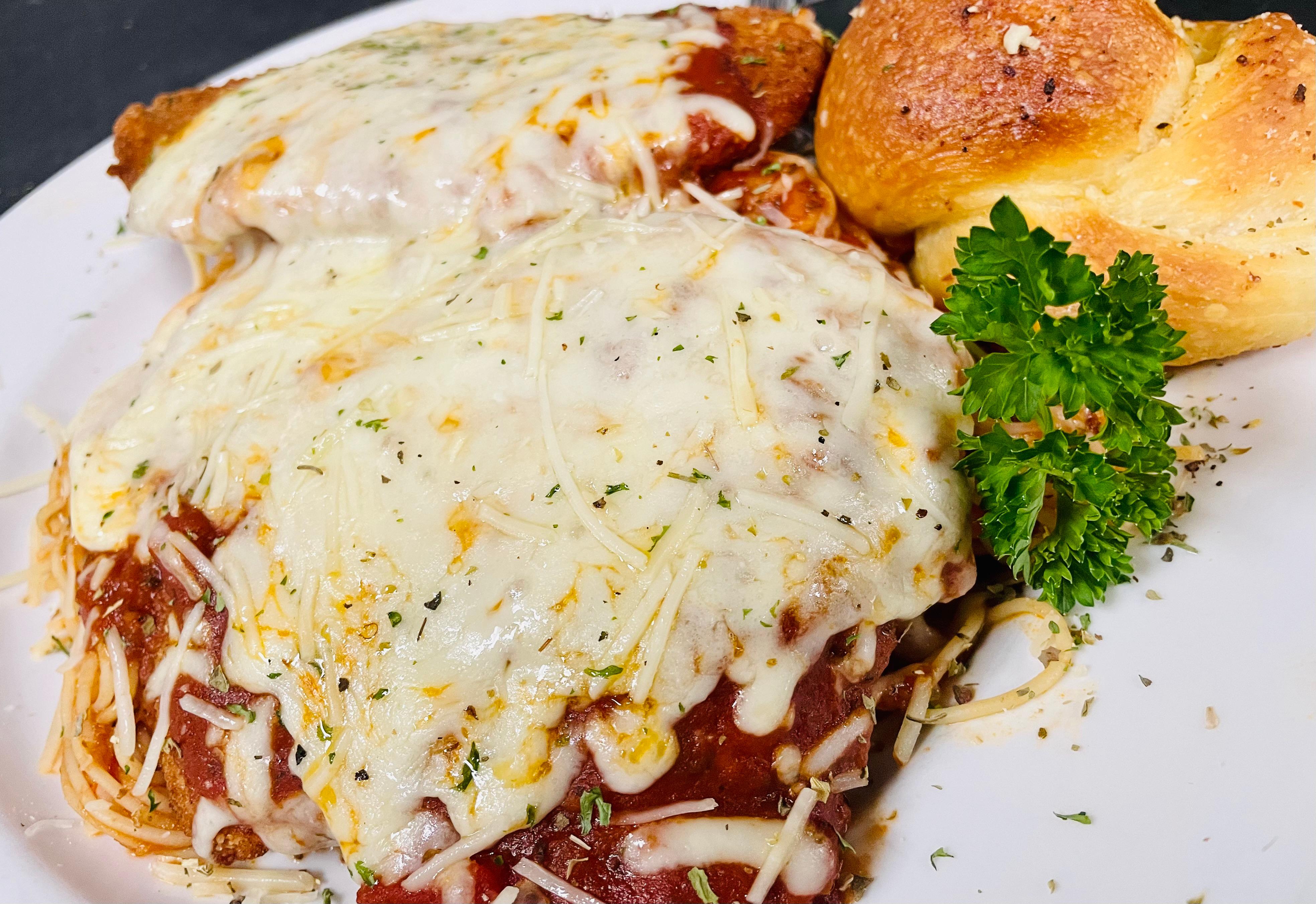 Order Full Chicken Parmesan food online from Danny Boys store, Broadview Heights on bringmethat.com