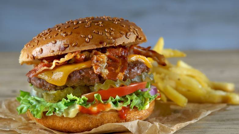 Order The Bacon Cheeseburger (A La Carte) food online from The Burger Co store, Detroit on bringmethat.com