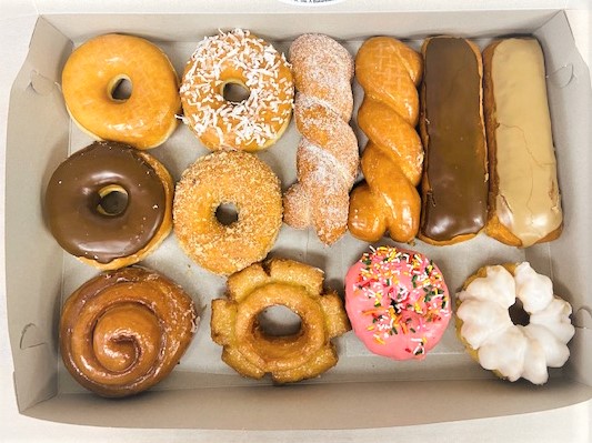 Order Special Dozen Donut Mix food online from Highland Donuts store, Bakersfield on bringmethat.com