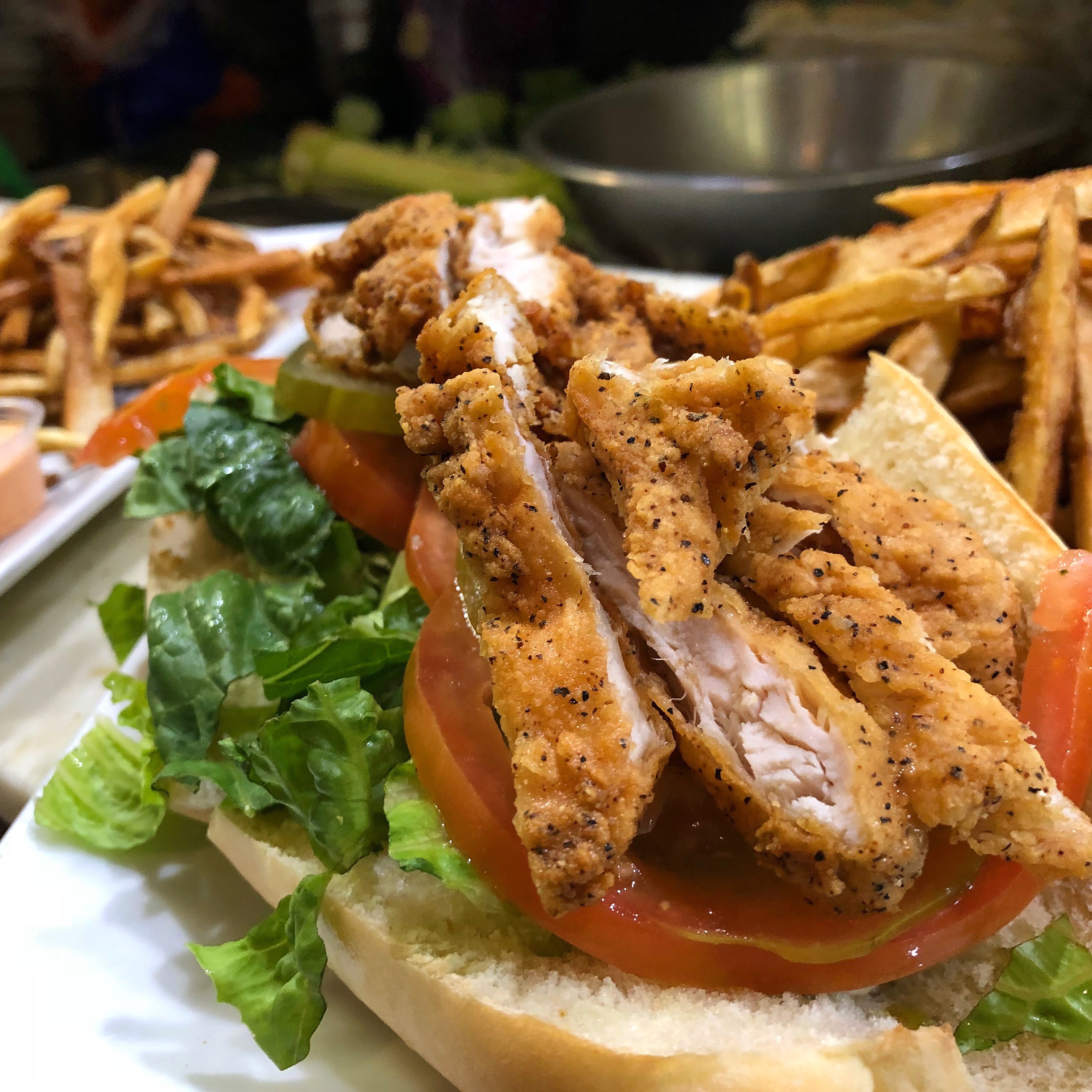 Order Chicken Po'Boy food online from Stevie Creole Cafe store, Los Angeles on bringmethat.com