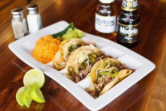 Order Brisket Tacos food online from Cristina's Fine Mexican Restaurant store, Murphy on bringmethat.com