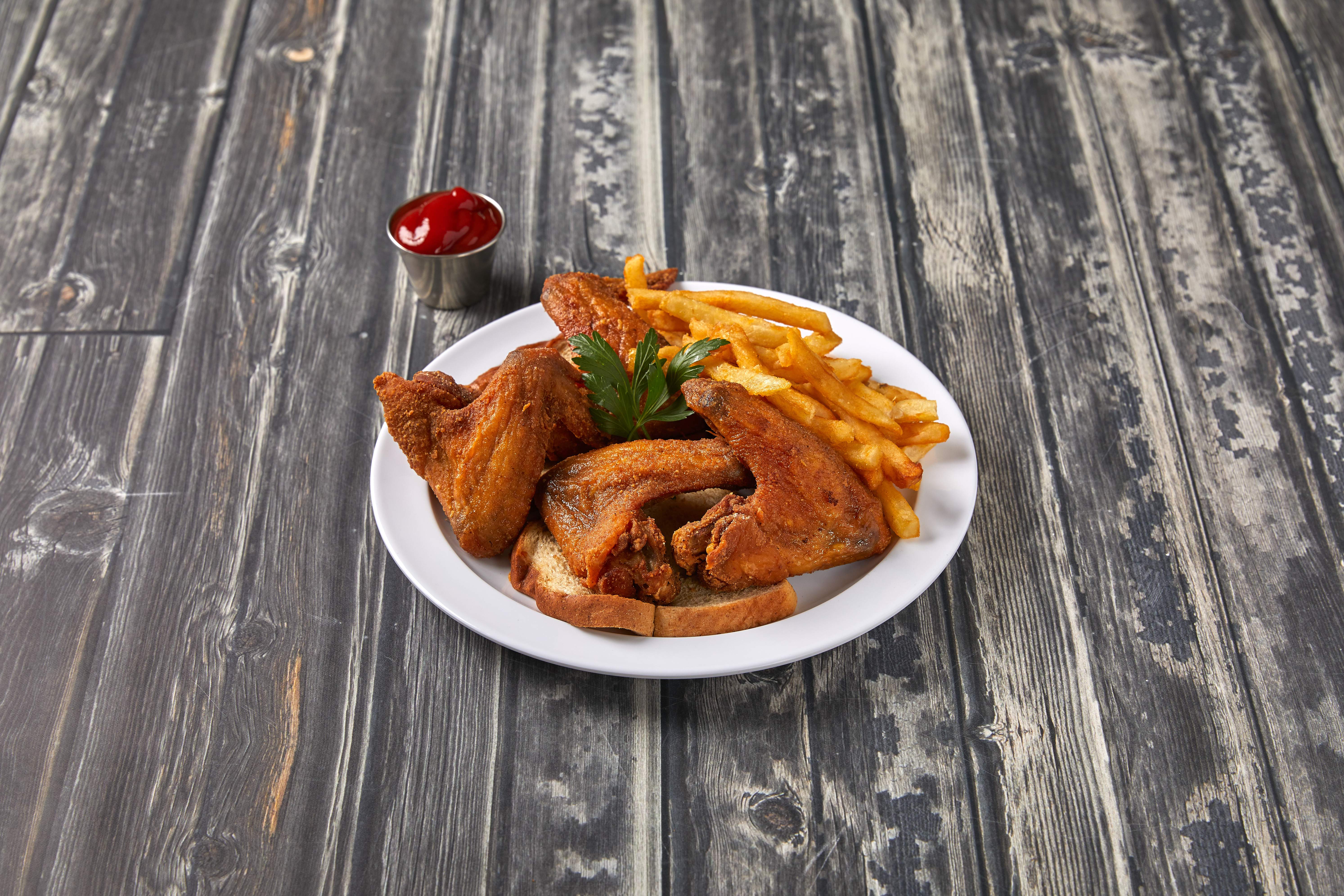 Order 4 Piece Wings food online from Jj Fish & Chicken store, Stockton on bringmethat.com