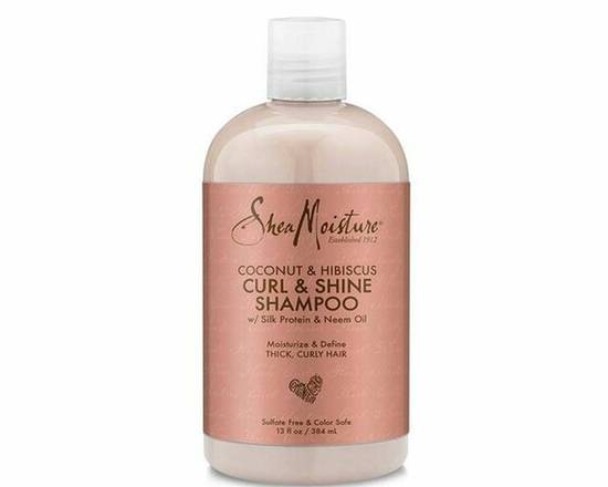 Order Shea Moisture COCONUT & HIBISCUS Curl & Shine Shampoo food online from iDa Beauty Supply Store store, Middletown on bringmethat.com