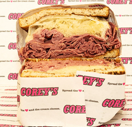 Order Poppy Rube's Reuben Sandwich food online from NYC Bagel Deli store, Chicago on bringmethat.com