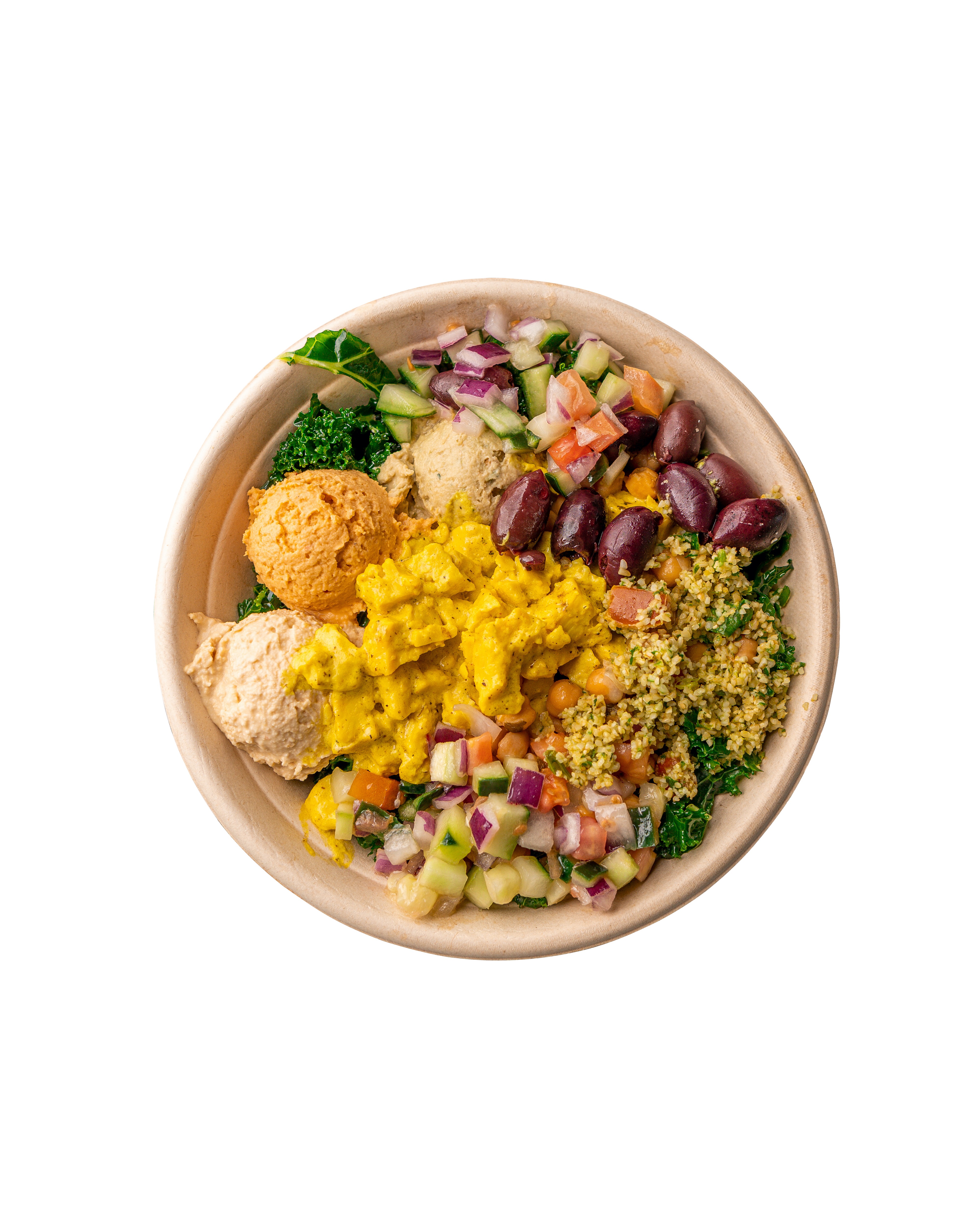 Order Grain + Salad Bowl food online from Hummus Republic store, El Segundo on bringmethat.com