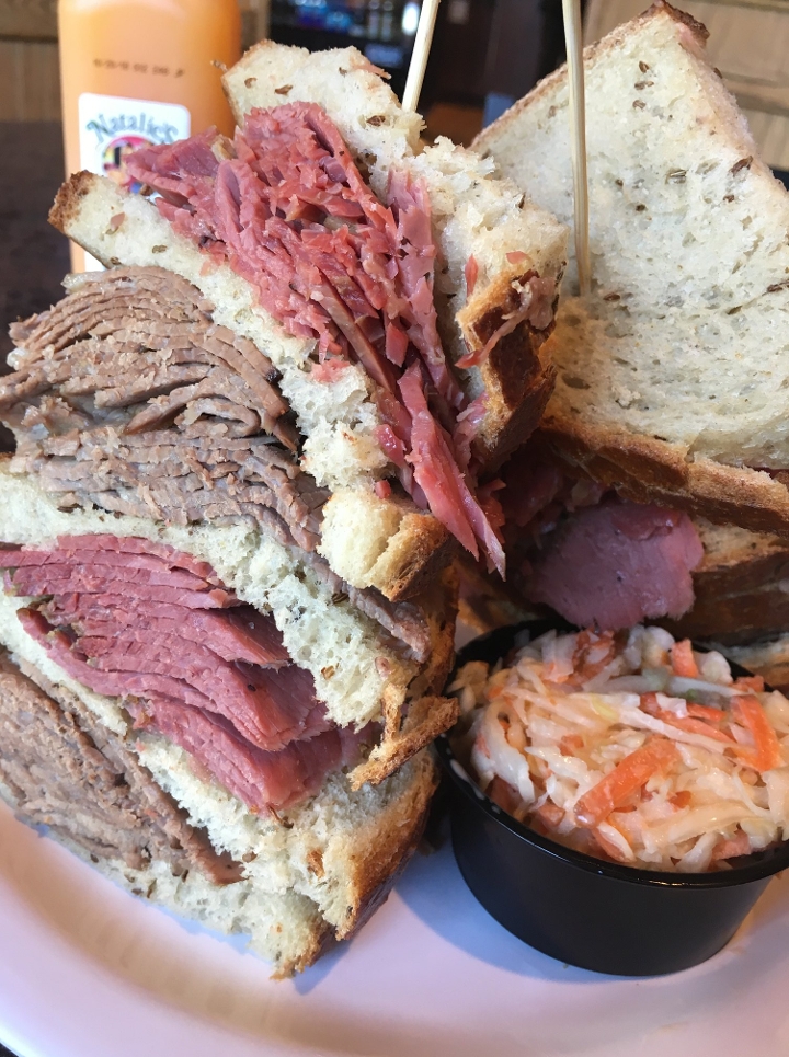 Order #6 Corned Beef & Chopped Liver food online from New York Deli News store, Denver on bringmethat.com