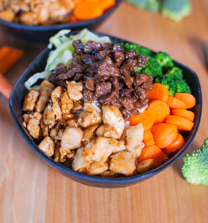 Order Beef and Chicken Bowl food online from Something Different Grill store, Lubbock on bringmethat.com