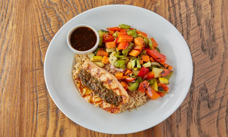 Order Sustainable Salmon Bowl (gf) food online from Bushfire Kitchen store, Temecula on bringmethat.com