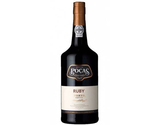 Order Poças Ruby Port Wine 19.5 % abv 750ml food online from Sousa Wines & Liquors store, Mountain View on bringmethat.com