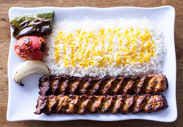 Order Chicken Koobideh Plate food online from Aiden's Grill store, Glendale on bringmethat.com