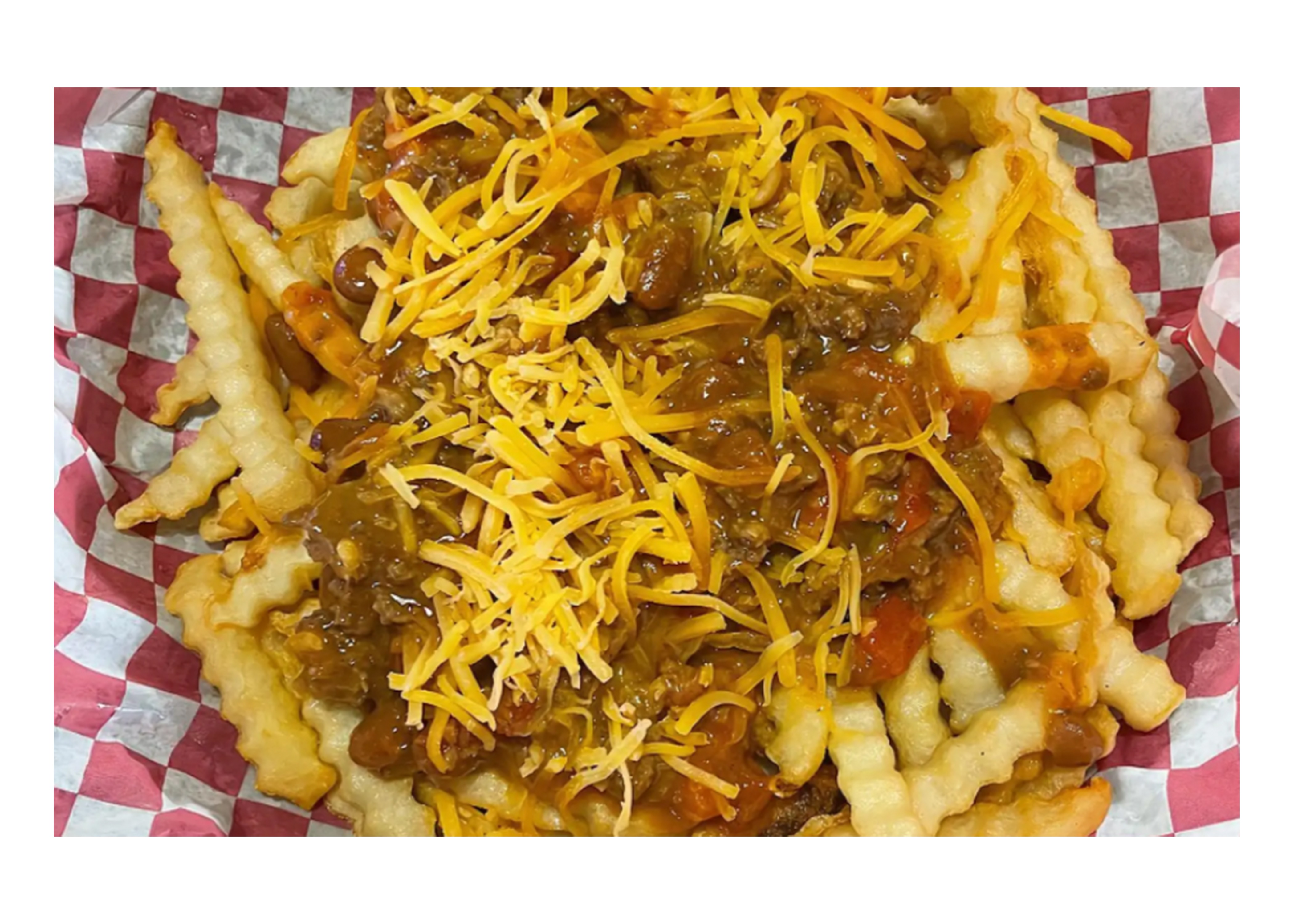 Order Chili Cheese Fries or Tots food online from Gurty Burgers & Deli store, Newton on bringmethat.com