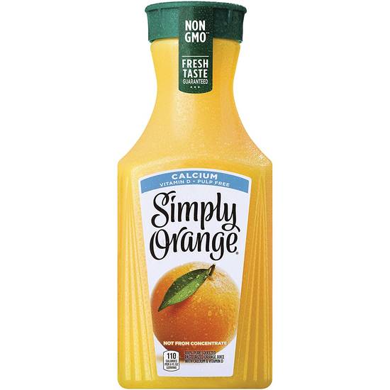 Order Simply Orange Juice 100% Juice with Calcium & Vitamin D food online from Deerings Market store, Traverse City on bringmethat.com
