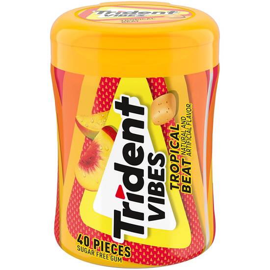 Order Trident Vibes Gumtropical Beat 40Count food online from Route 7 Food Mart store, Norwalk on bringmethat.com