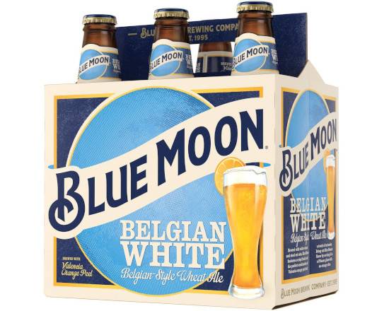 Order Blue Moon Belgian White 6 pk Bottles food online from Pit Stop Liquor Mart store, El Monte on bringmethat.com