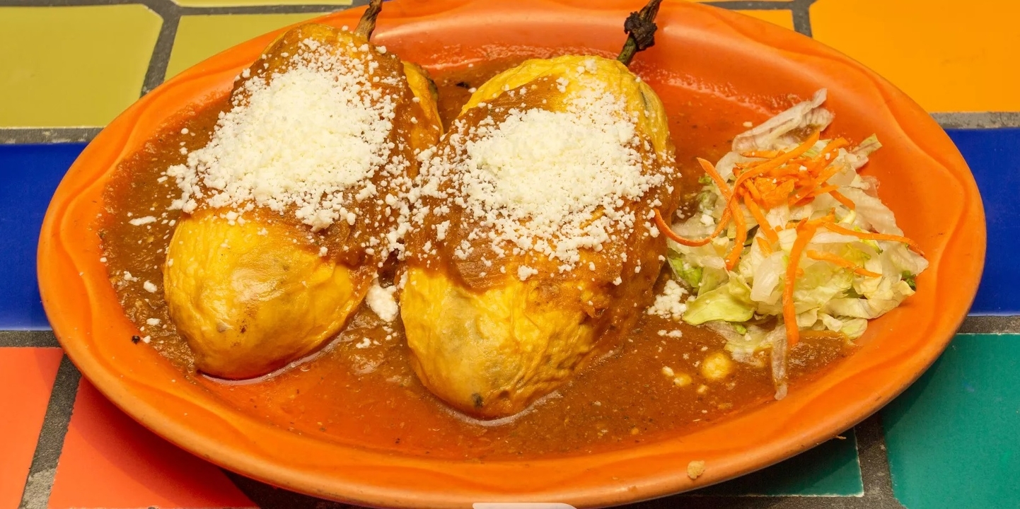 Order (2) Chile Rellenos food online from Poco store, Doylestown on bringmethat.com