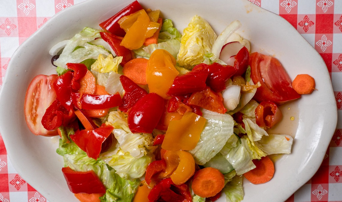 Order Salad with Red Peppers food online from Pines of Rome store, Bethesda on bringmethat.com