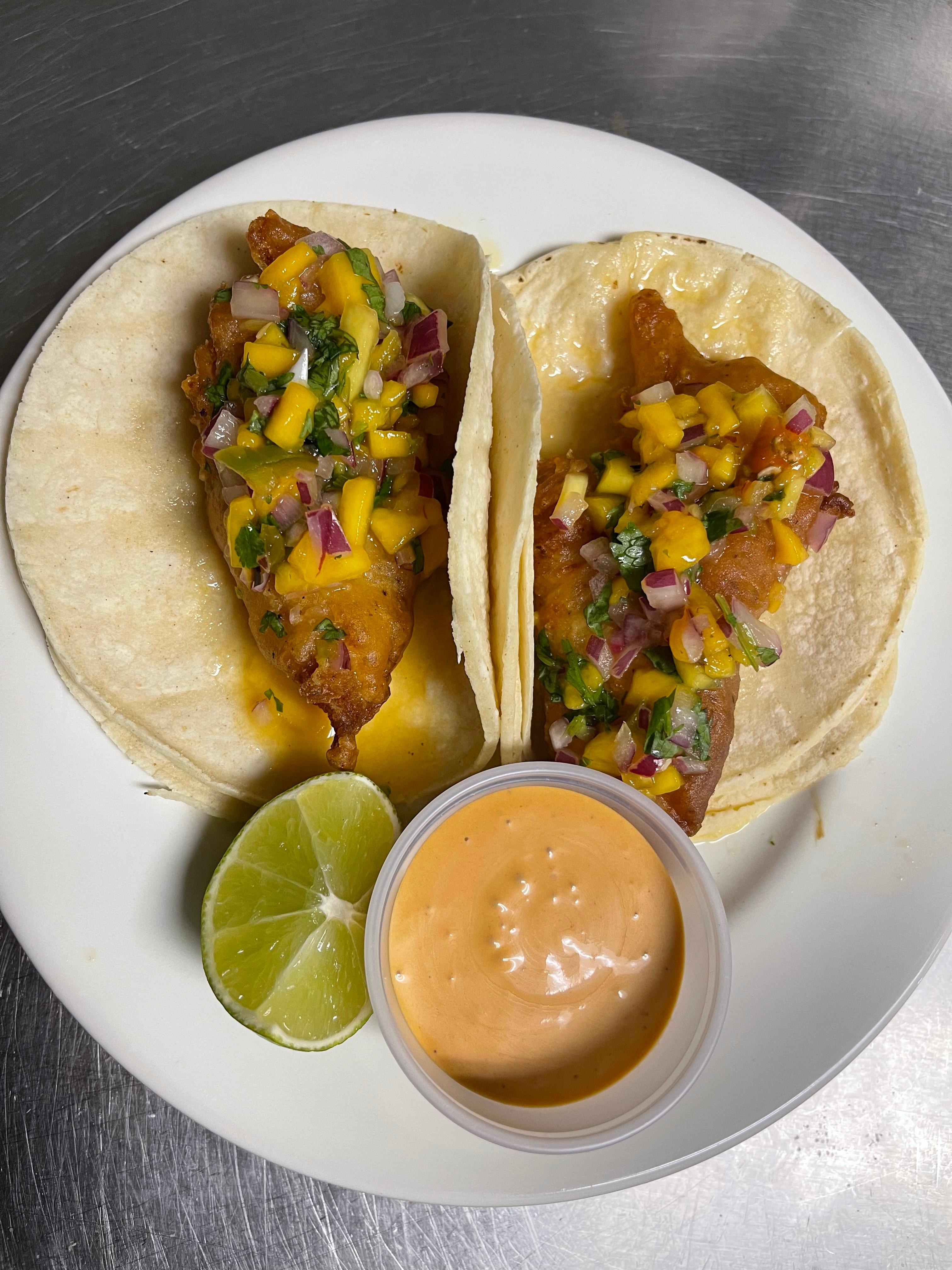 Order Fried Fish Tacos food online from Canela store, Cherry Hill on bringmethat.com