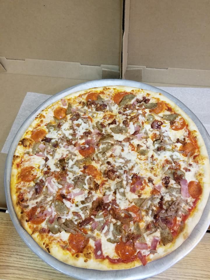Order Meat Lover's Supreme Pizza - Large 16'' food online from Sal Pizza store, Mt Holly on bringmethat.com