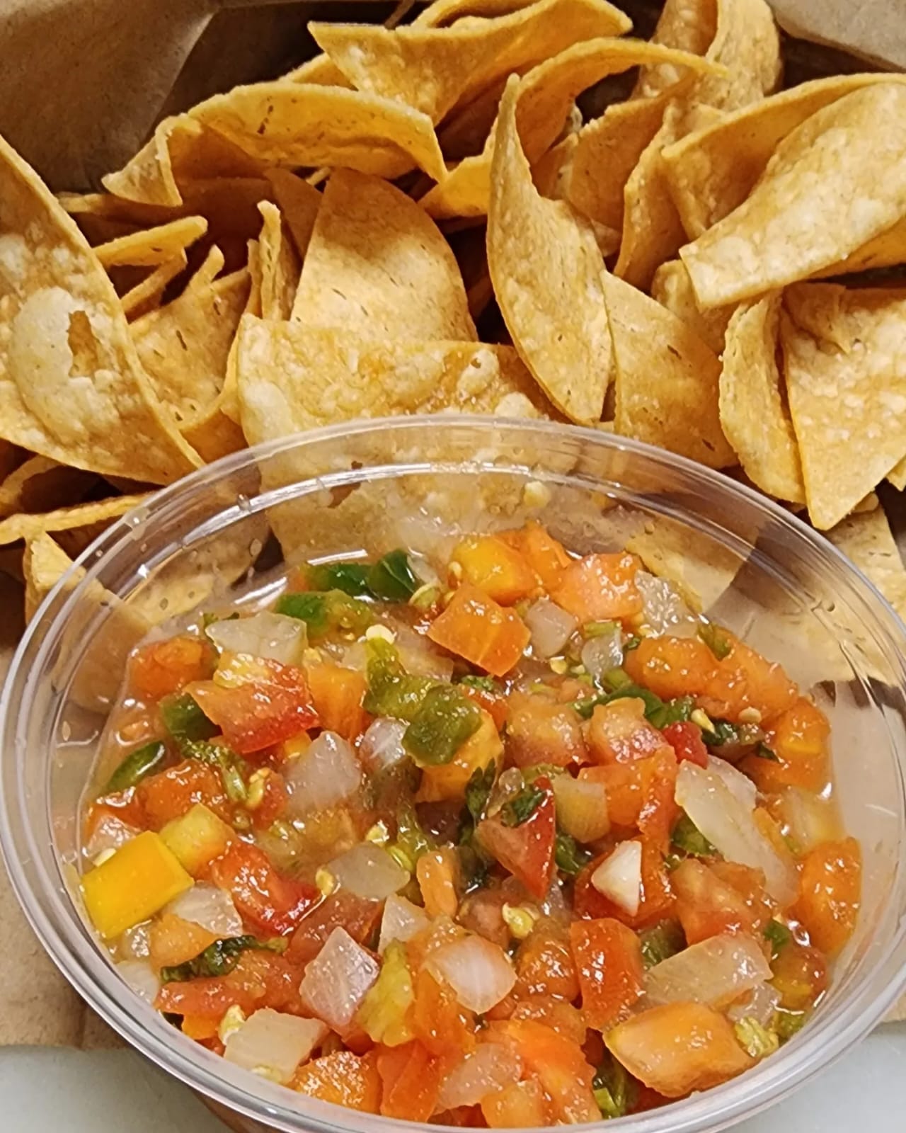 Order Pico de Gallo & Chips food online from Quetzally Mexican Food store, Philadelphia on bringmethat.com