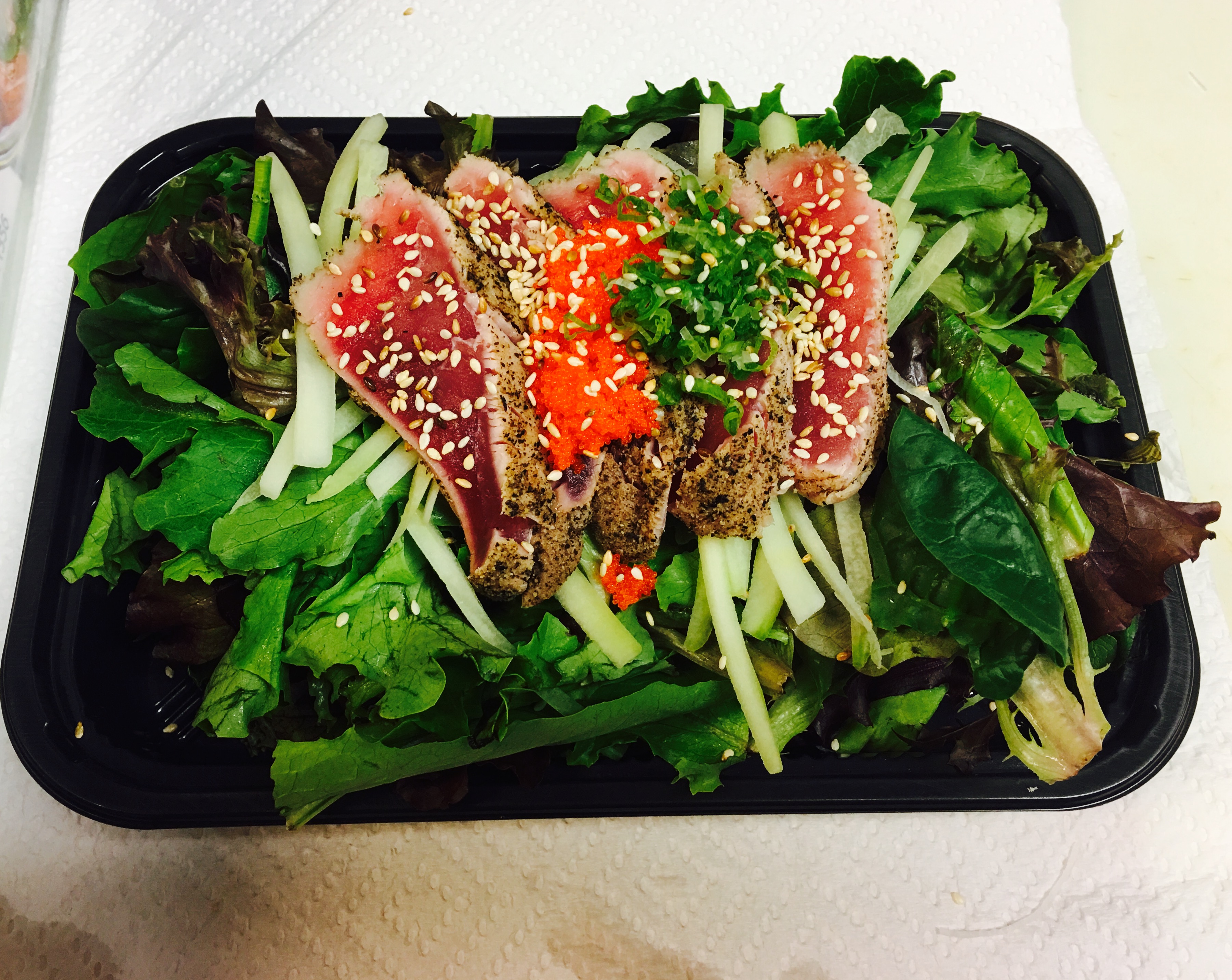 Order Tuna Tataki Salad food online from Asakuma Sushi Delivery-Marina Del Rey store, Los Angeles on bringmethat.com
