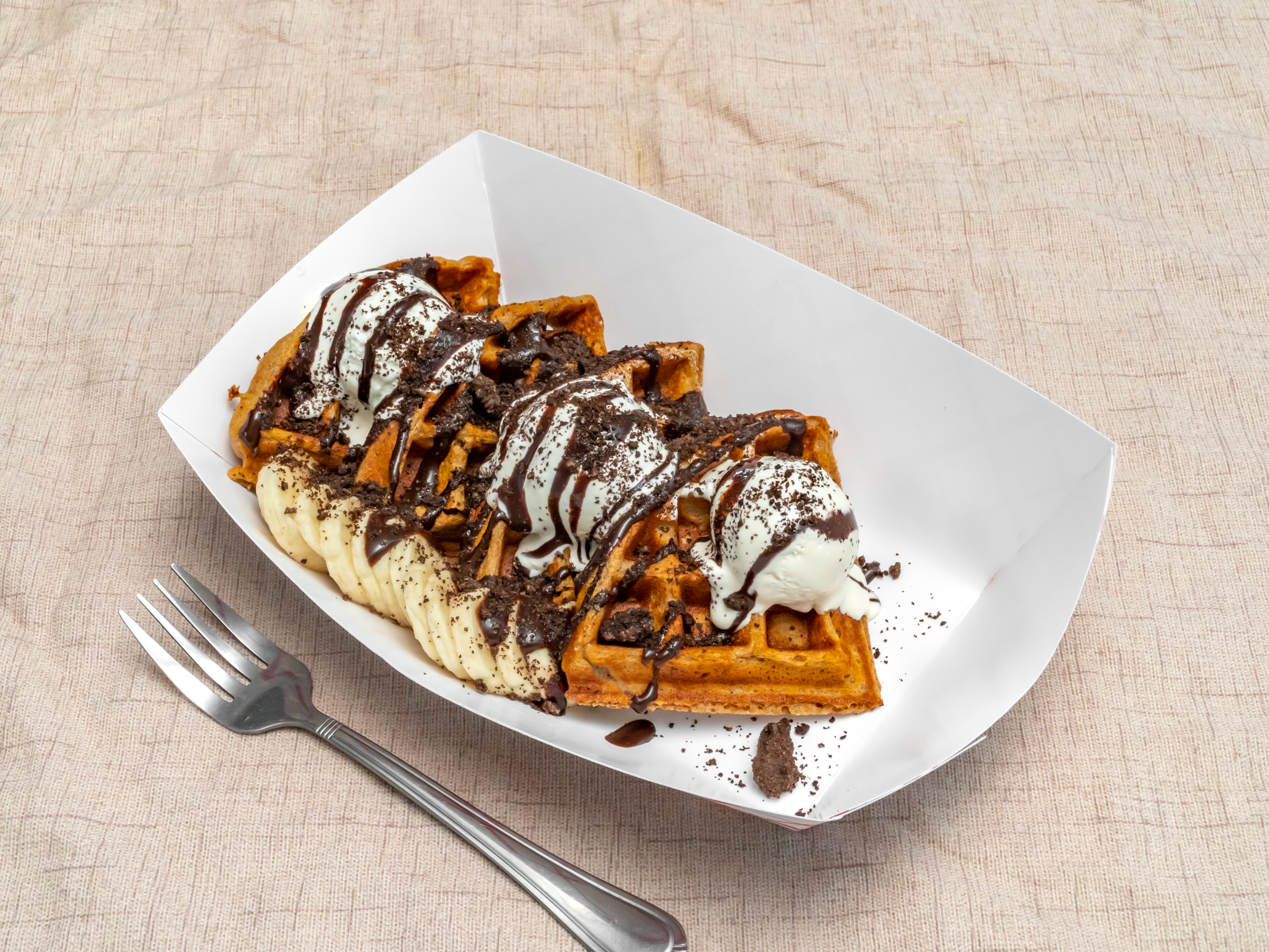 Order Chocolate Oreo Waffle food online from The Bay Nutrition store, Antioch on bringmethat.com