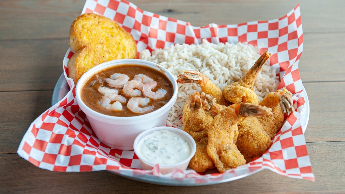 Order 6 Shrimp & Etouffee food online from 7 Spice Cajun Seafood store, Houston on bringmethat.com
