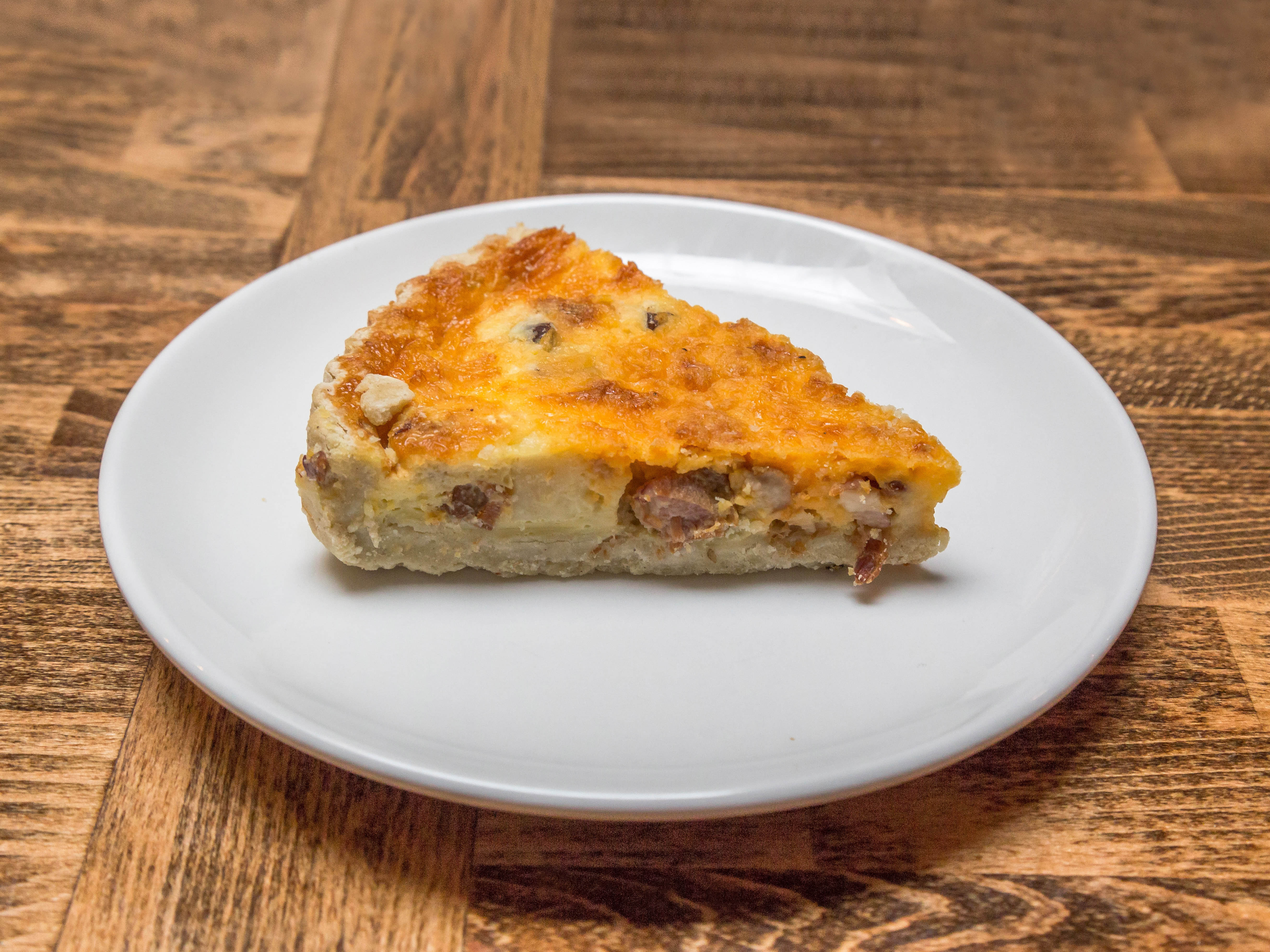 Order Bacon Cheddar Quiche food online from Nuflours store, Seattle on bringmethat.com