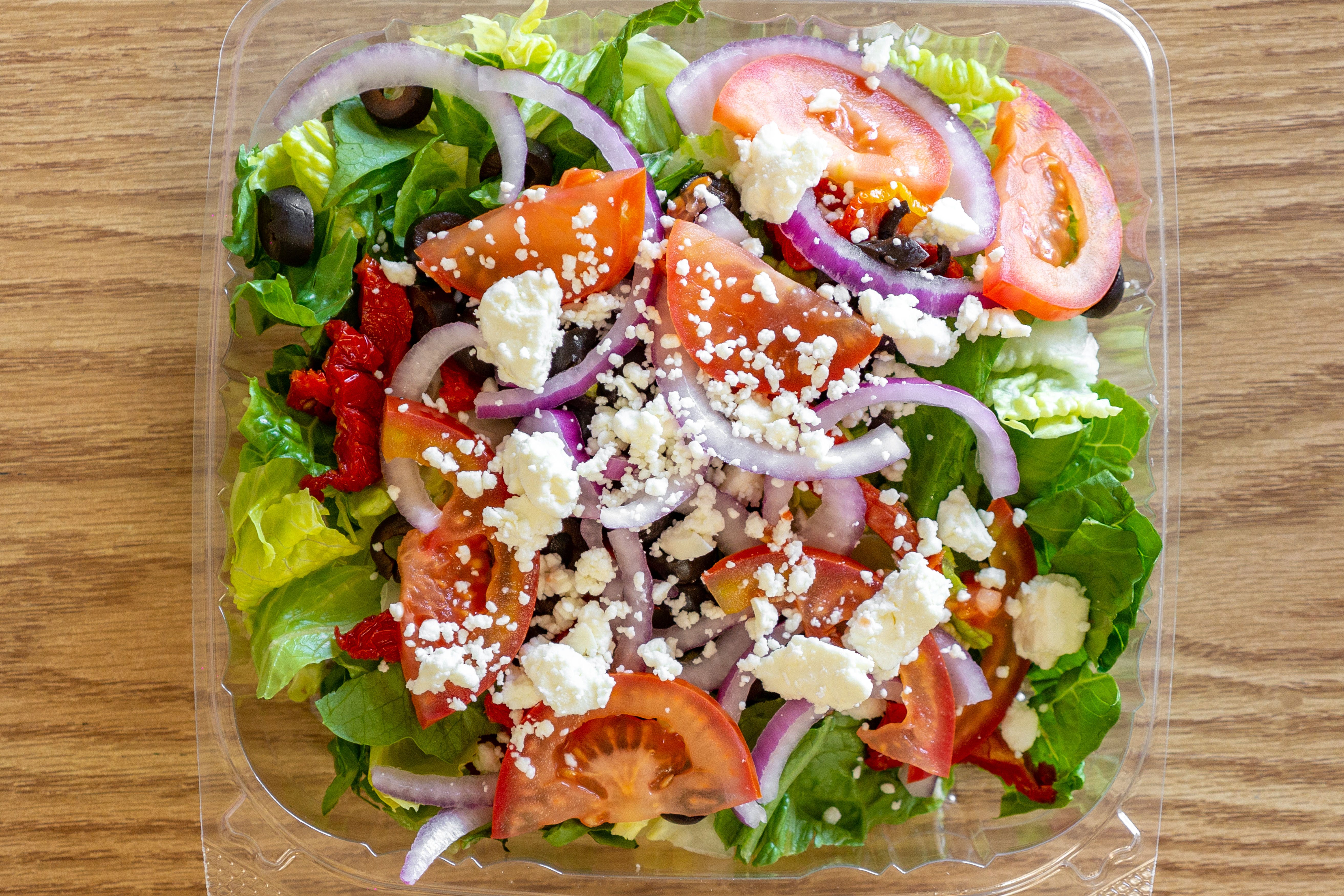 Order Mediterranean Salad - Salad food online from Pizza Oliva store, Walnut Creek on bringmethat.com