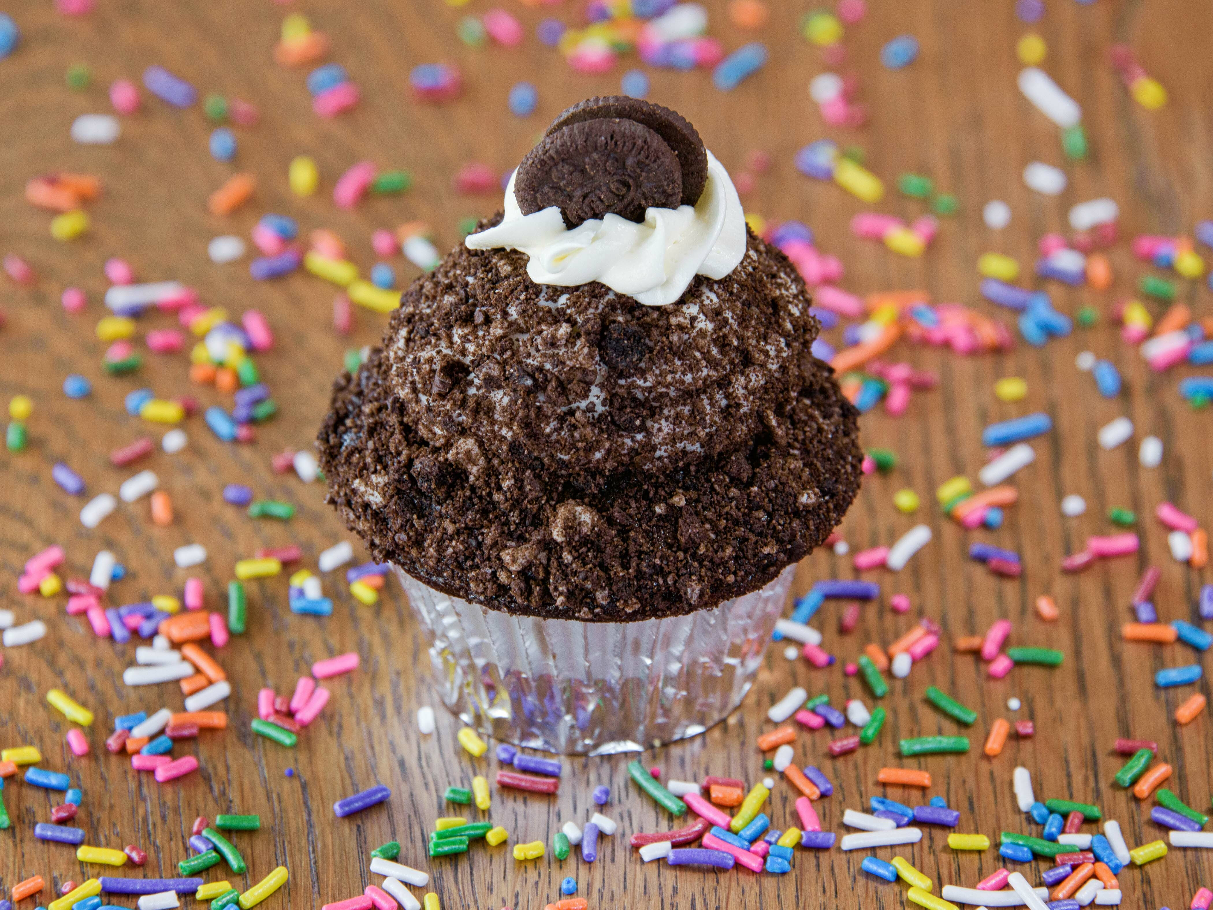 Order Cookies and Cream Cupcake food online from Simply Cakes And Cupcakes store, Mission Viejo on bringmethat.com