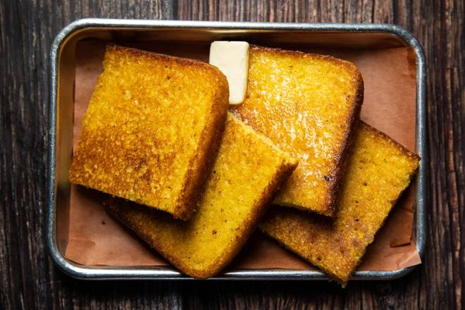 Order 1 Slice Cornbread food online from Wagon Wheel Barbecue store, Mountain View on bringmethat.com