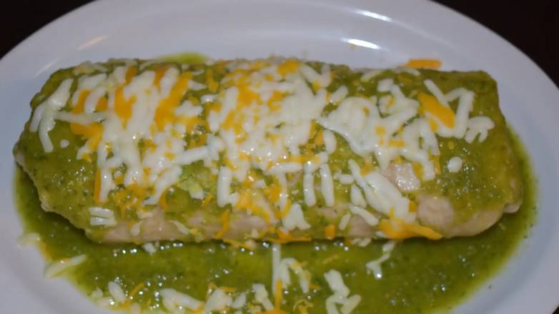 Order Salsa Verde Burrito food online from Taqueria California store, Windsor on bringmethat.com