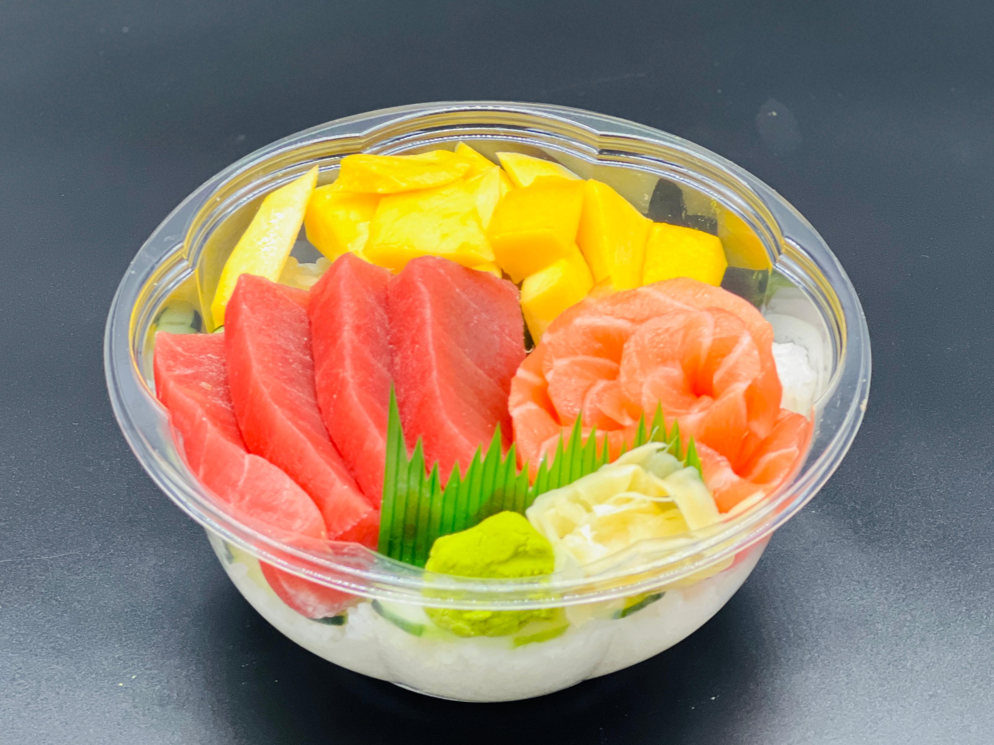 Order Sashimi Salmon Tuna Bowl food online from I Sushi Inc. store, Ridgewood on bringmethat.com