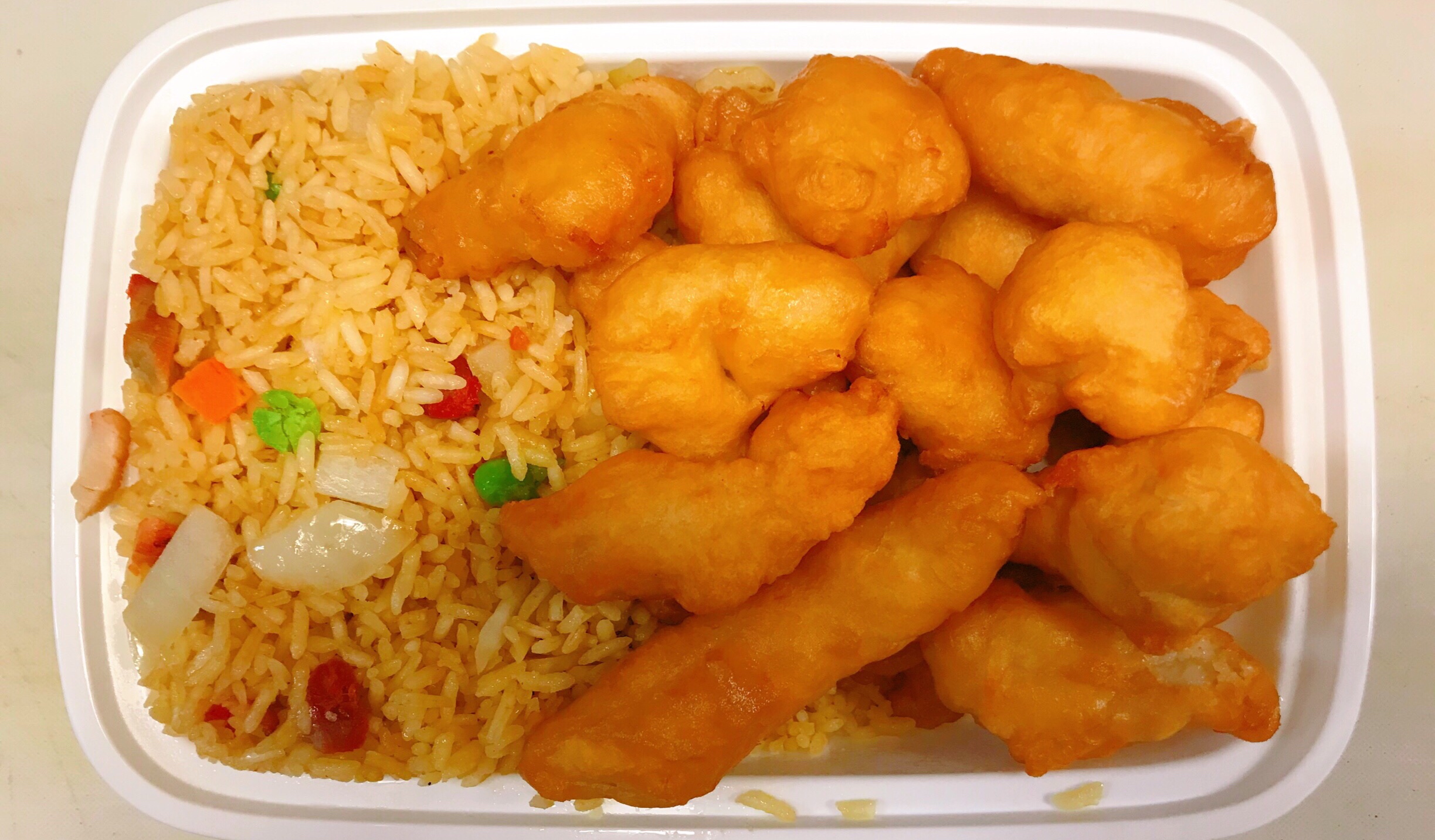 Order C7. Sweet and Sour Chicken Dinner Combination food online from Great Wall store, Gilbertsville on bringmethat.com