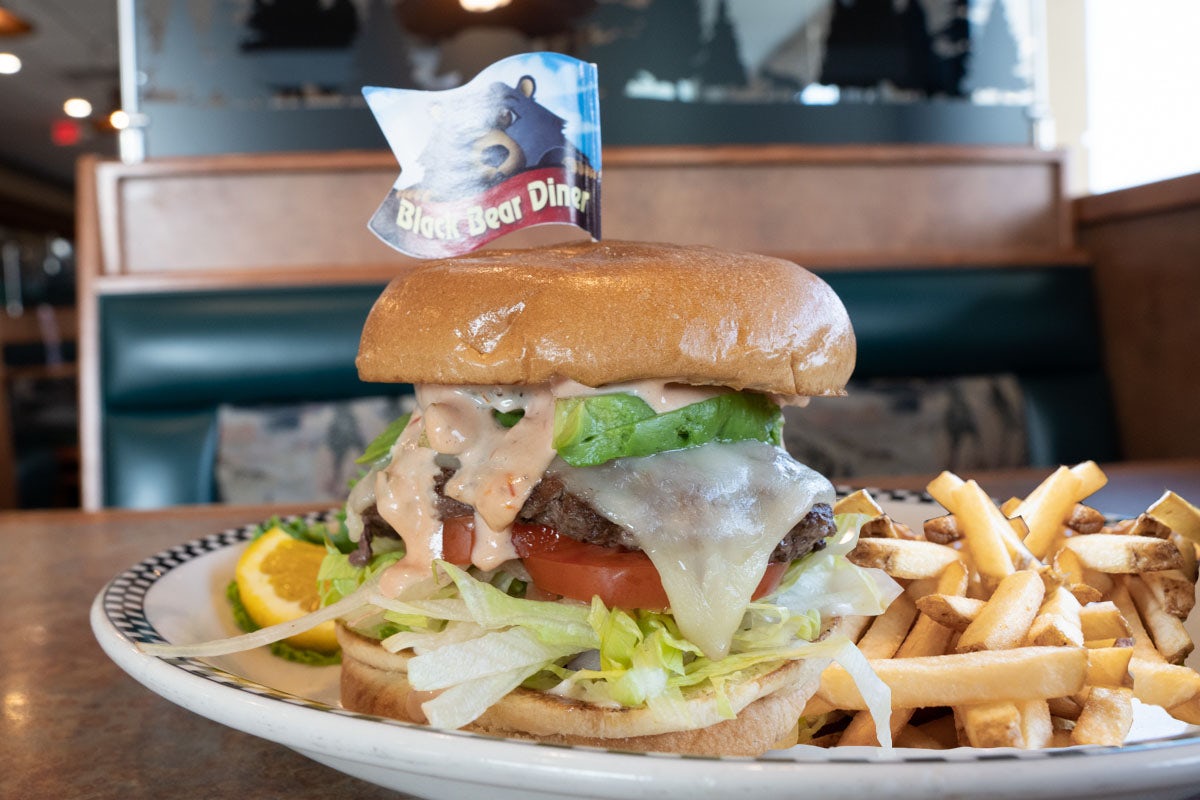 Order California Burger food online from Black Bear Diner store, Colorado Springs on bringmethat.com