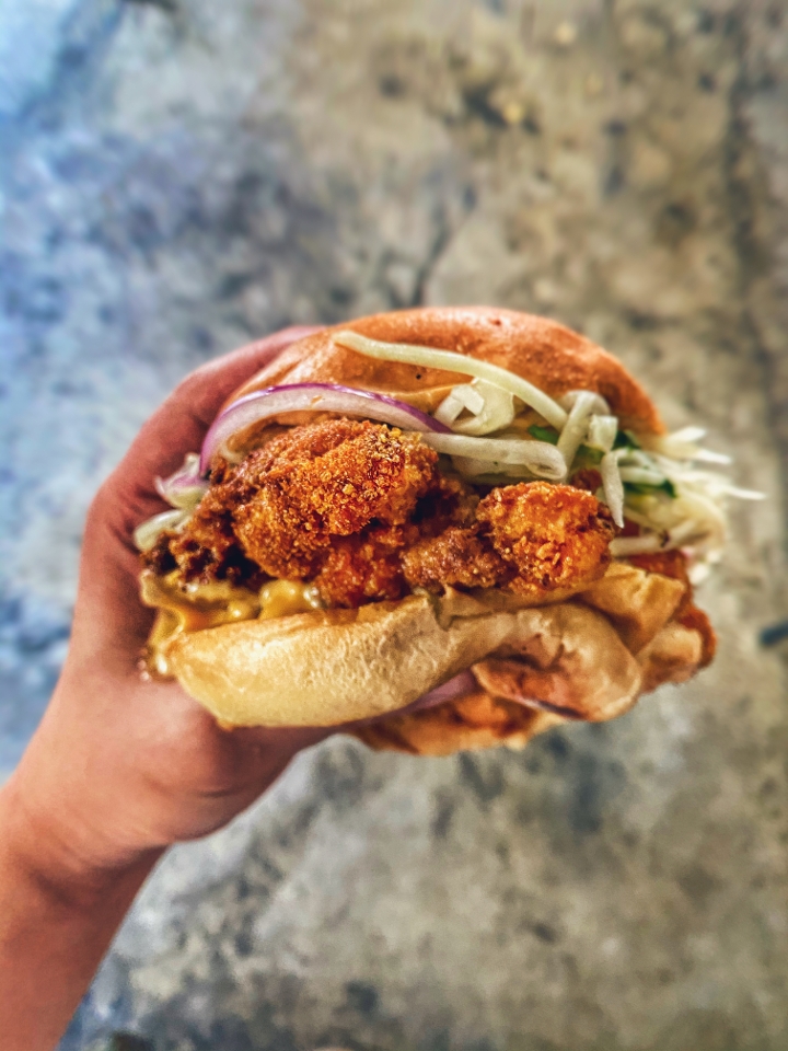 Order Signature Fried Chicken Sando food online from The Expat store, New York on bringmethat.com