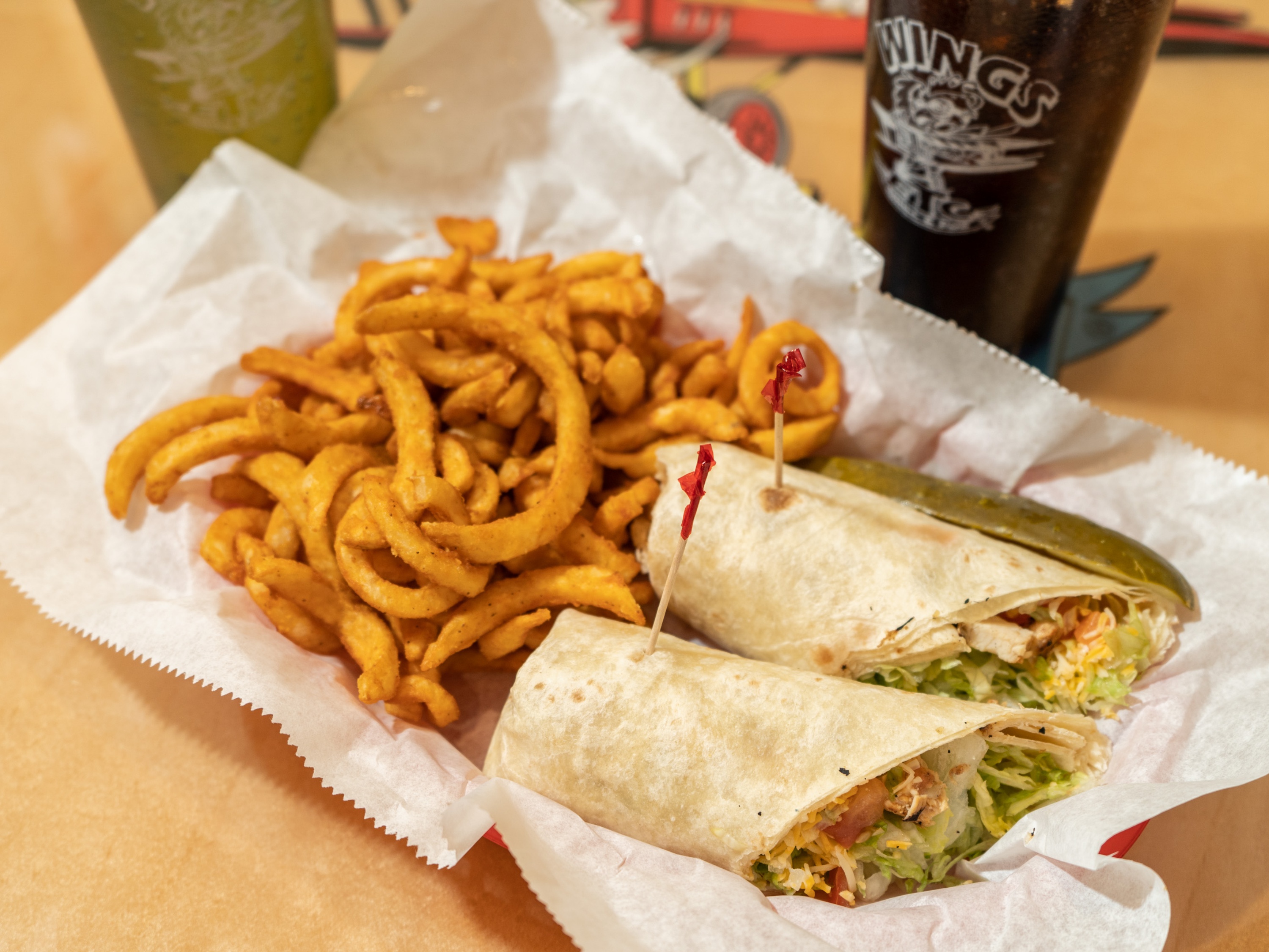 Order Buffalo Chicken Wrap food online from Wings Etc. store, South Bend on bringmethat.com