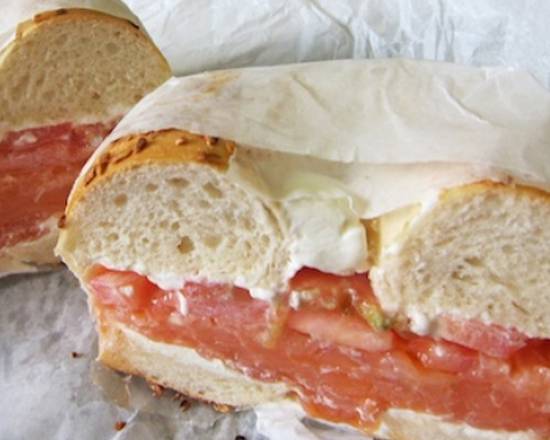 Order Cream Cheese and Tomato Sandwich food online from Shayna's Place store, Dallas on bringmethat.com