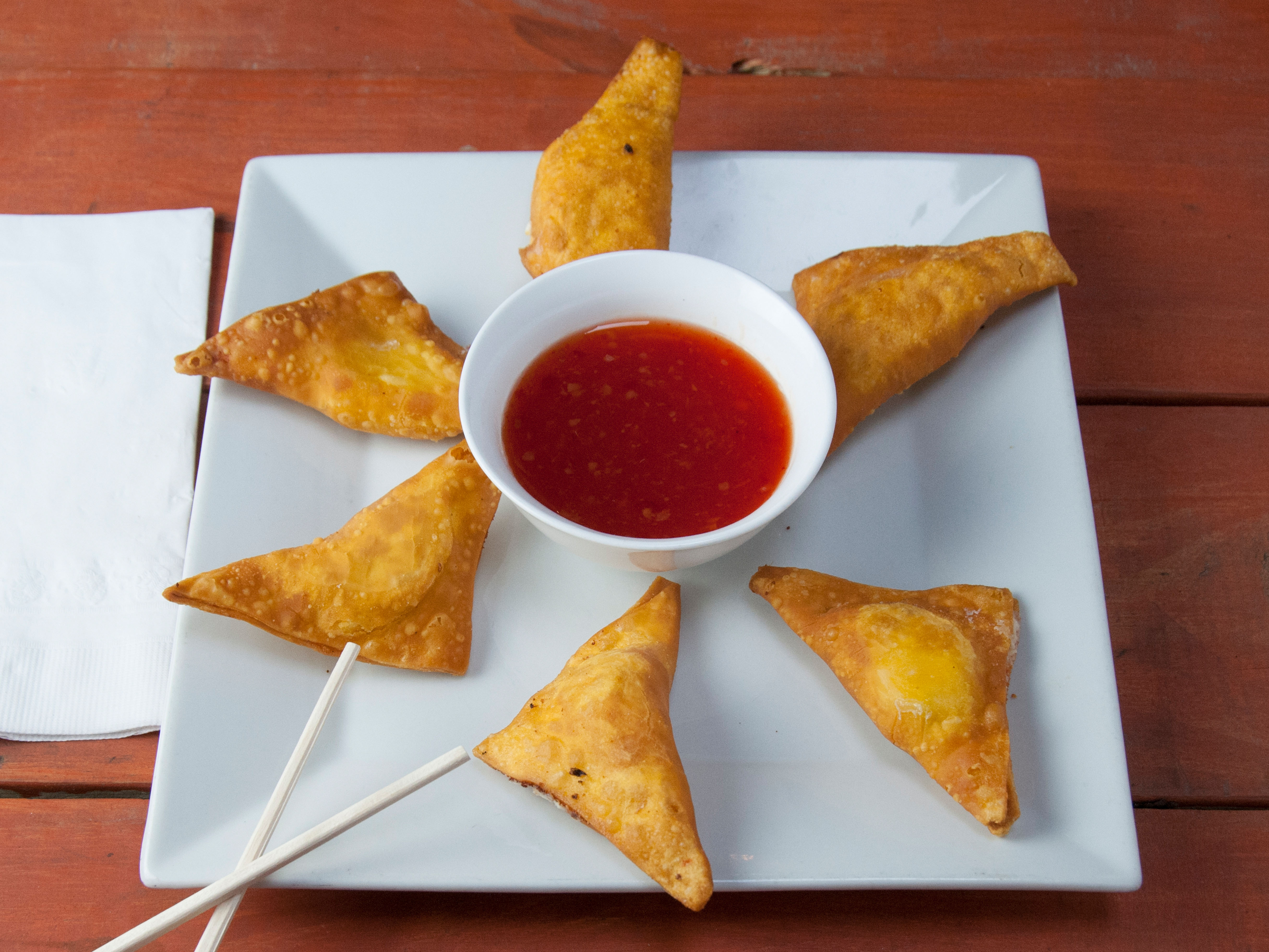 Order 41. Crab Rangoon food online from The China Star Catering store, New York on bringmethat.com