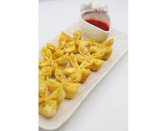 Order A6. Crab Rangoon (10) 炸起司雲吞 food online from Uncle Chen's Chinese Restaurant store, State College on bringmethat.com