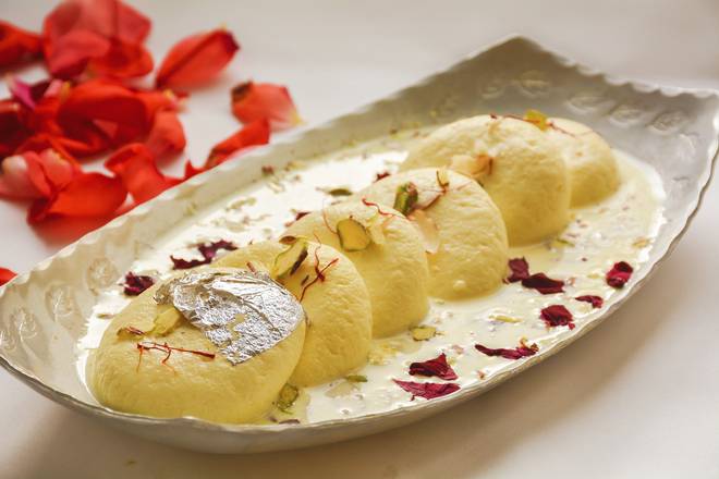 Order Rasmalai food online from Incredible India Cafe store, Los Angeles on bringmethat.com