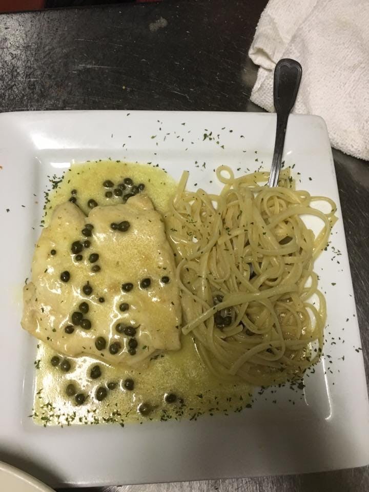 Order Chicken Piccata - Entree food online from Macaluso's Italian Restaurant store, Fort Worth on bringmethat.com