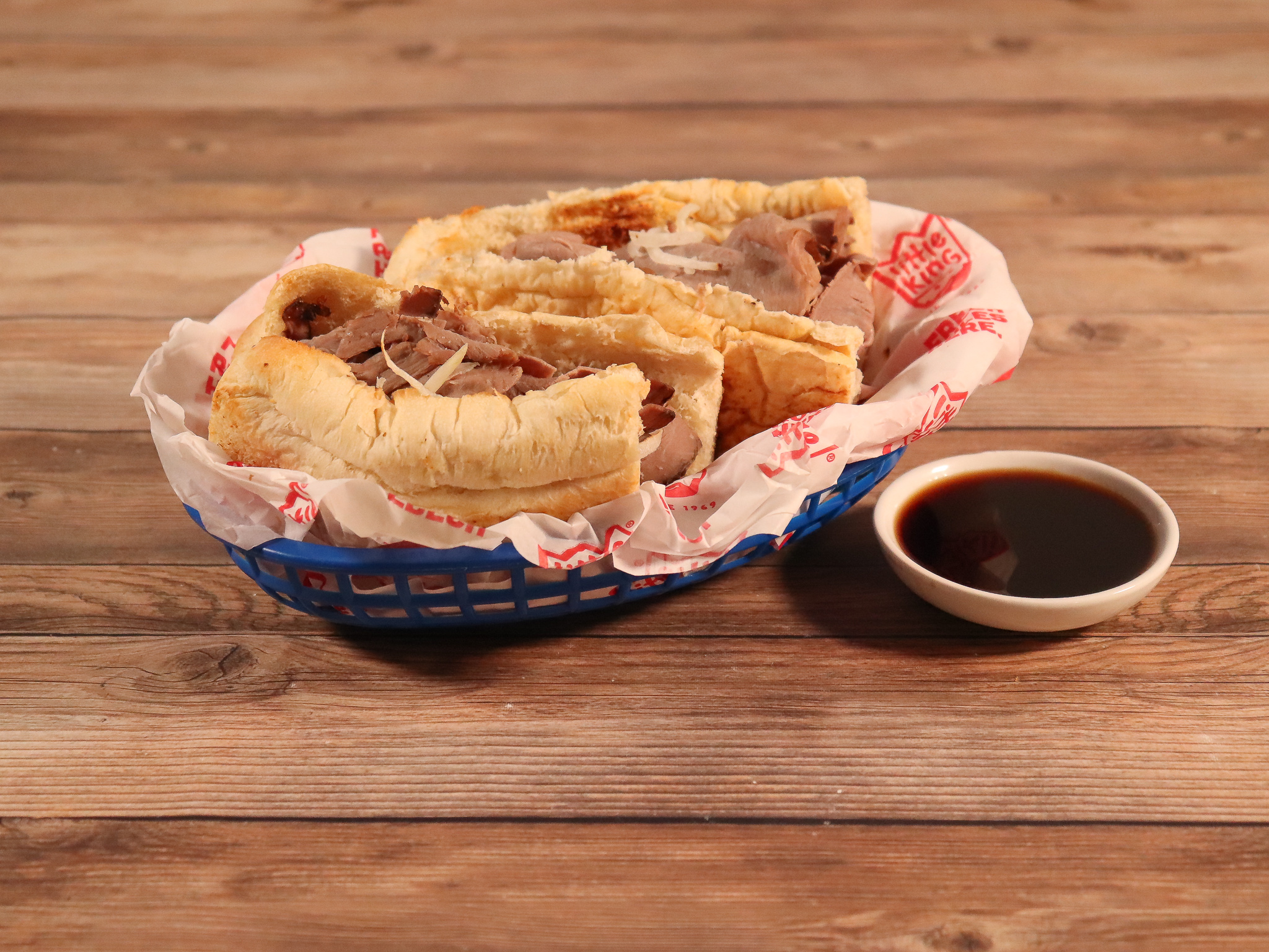 Order Regular 6" French Dip Sandwich food online from Little King's store, Omaha on bringmethat.com