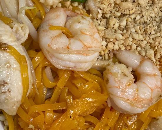 Order House Phad Thai (chicken and shrimp) food online from China Tango store, Henderson on bringmethat.com