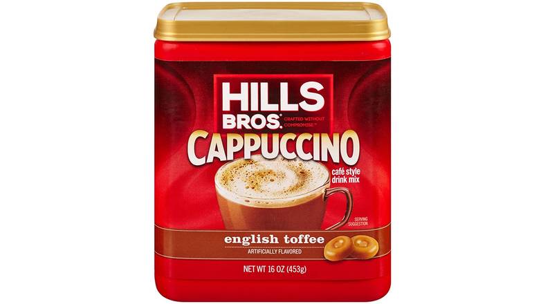 Order Hills Bros English Toffee Cappuccino 16 Oz food online from Valero Food Mart store, Murrayville on bringmethat.com