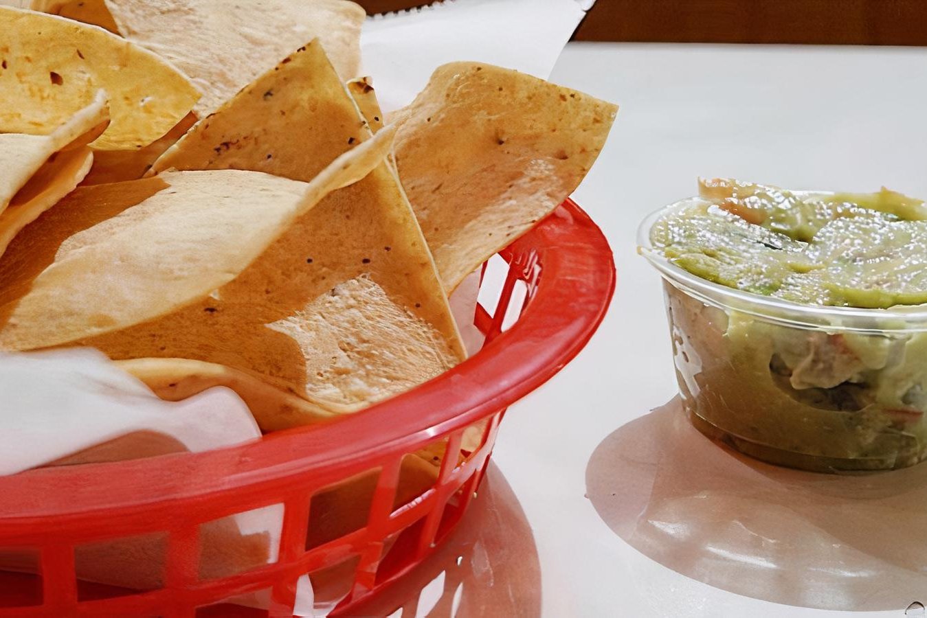 Order Chips ＆ guac 8 oz  food online from Pachanga Mexican Grill store, Downey on bringmethat.com