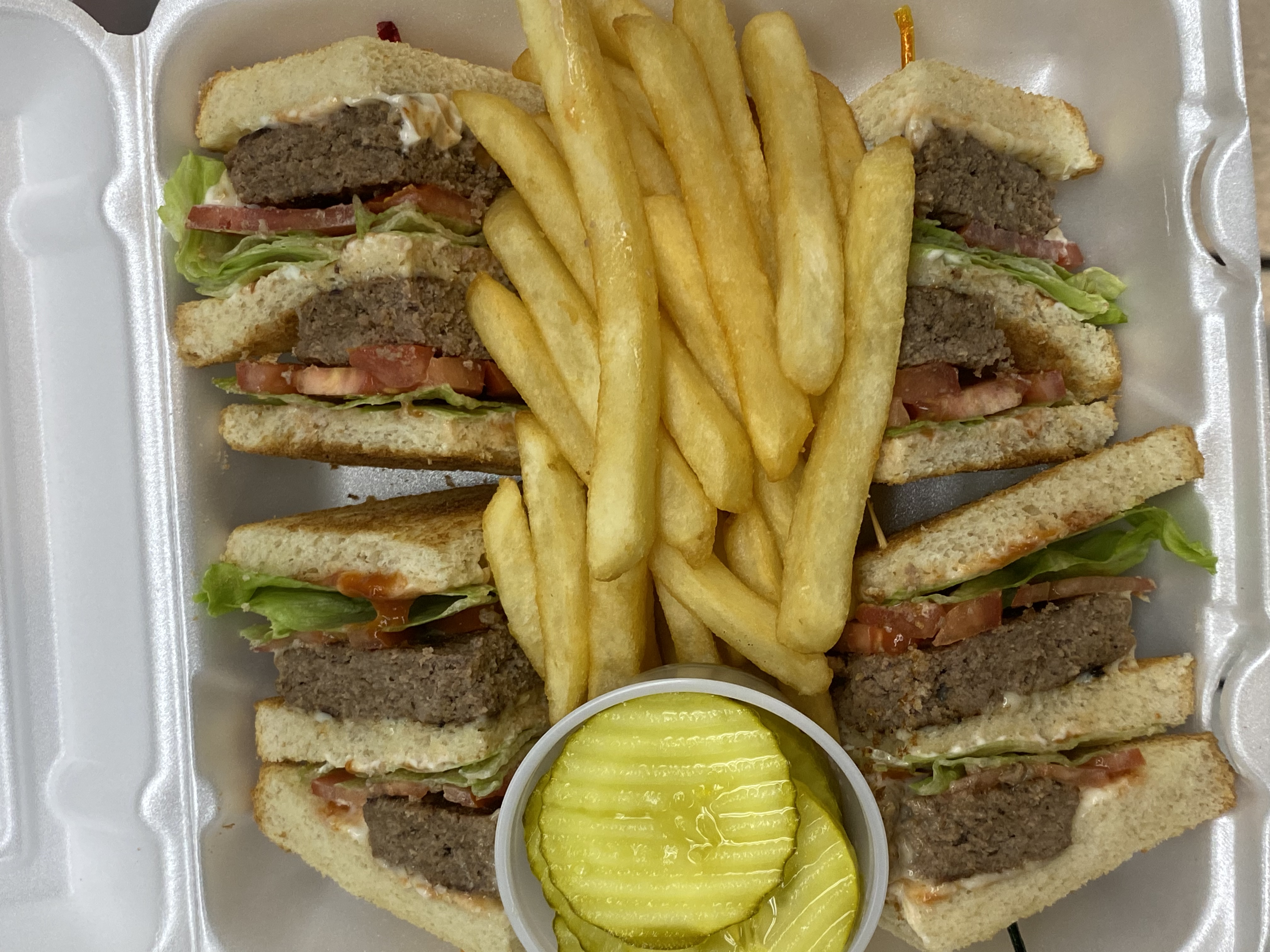 Order cheese burger club food online from Mr Wings Pizza & Grill store, Philadelphia on bringmethat.com