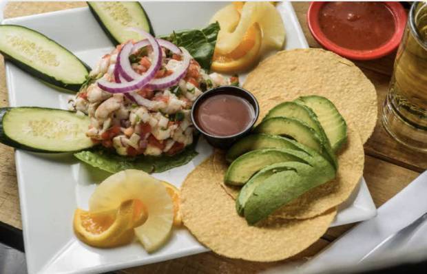 Order Tostadas de Ceviche food online from El Paso Mexican Grill - Slidell store, Slidell on bringmethat.com