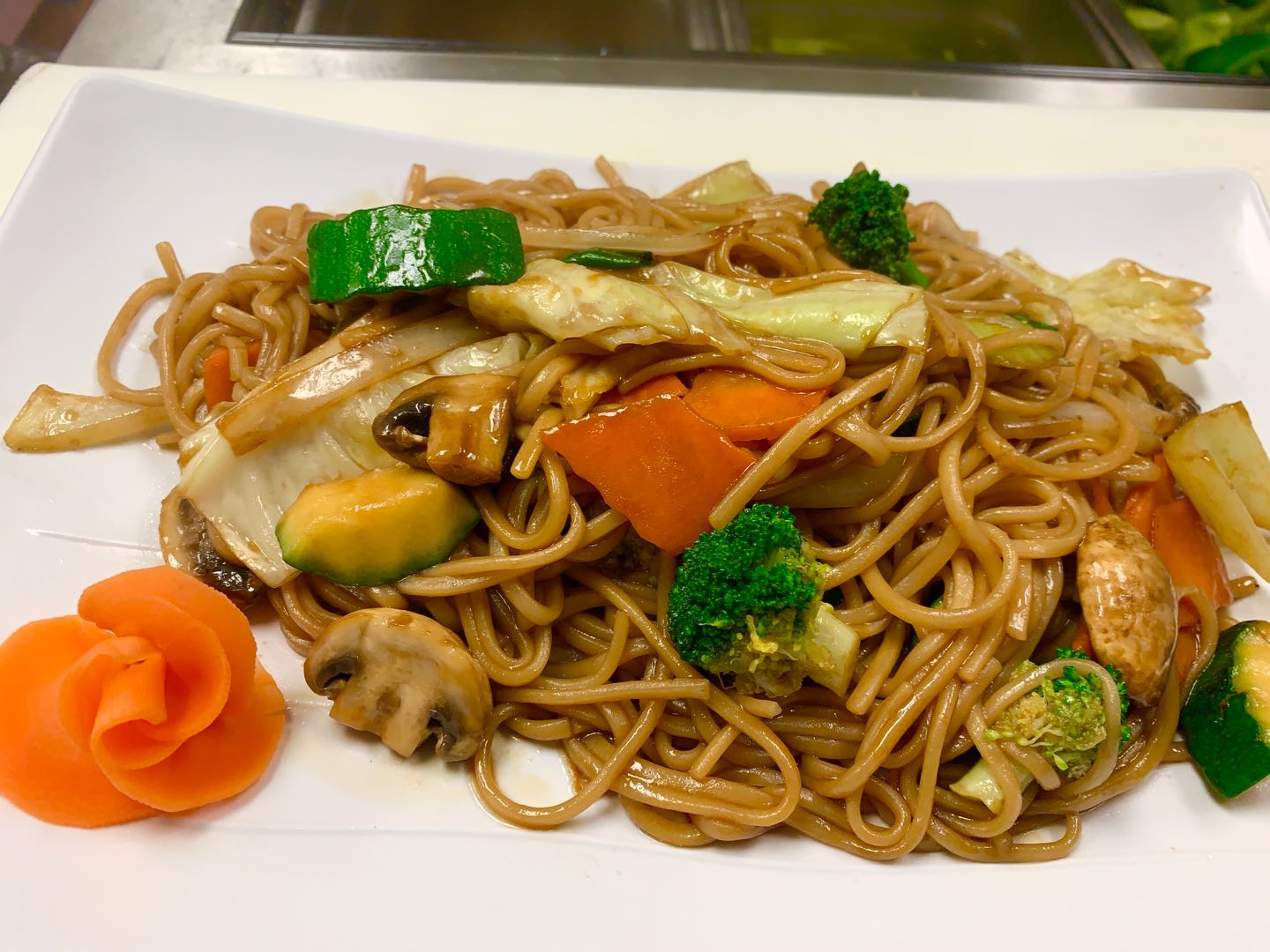 Order 54. Vegetable Chow Mein food online from Little Chopsticks store, Mission Viejo on bringmethat.com