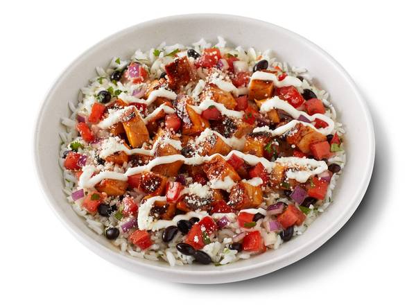 Order Cholula® Hot & Sweet Chicken Bowl food online from Qdoba Mexican Eats store, Clarksburg on bringmethat.com